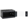 Vidaxxl Netzwerkschrank mit Stauraum schwarz 53 x 45 x 30 cm Stahl