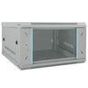 Vidaxxl Netzwerkschrank mit Stauraum, grau, 53 x 60 x 30 cm, Stahl