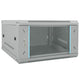 Vidaxxl Netzwerkschrank mit Stauraum, grau, 53 x 60 x 30 cm, Stahl
