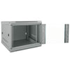 Vidaxxl Netzwerkschrank mit Stauraum, grau, 53 x 60 x 45 cm, Stahl