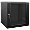 Vidaxxl Netzwerkschrank mit Stauraum schwarz 53 x 60 x 60 cm Stahl