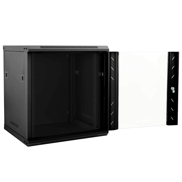 Vidaxxl Netzwerkschrank mit Stauraum schwarz 53 x 60 x 60 cm Stahl