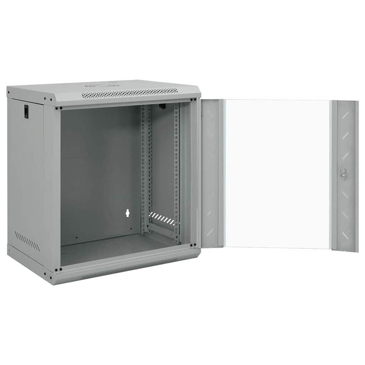 Vidaxxl Netzwerkschrank mit Stauraum grau 53 x 45 x 60 cm Stahl