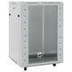 Vidaxxl Netzwerkschrank mit Stauraum grau 60 x 60 x 80 cm Stahl