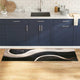 VidaXL Küchenteppich Schwarz 180 x 60 cm Samt
