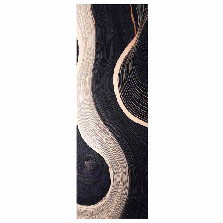 VidaXL Küchenteppich Schwarz 180 x 60 cm Samt