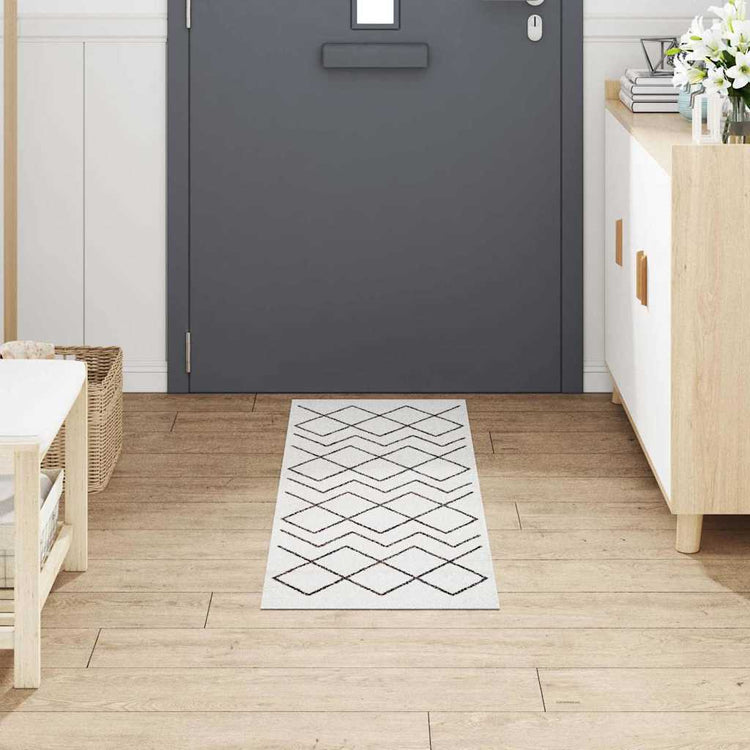 Vidaxx Küchenteppich weiß 150 x 45 cm Samt
