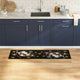 VidaXL Küchenteppich Schwarz 150 x 45 cm Samt