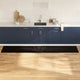 VidaXL Küchenteppich Schwarz 300 x 60 cm Samt