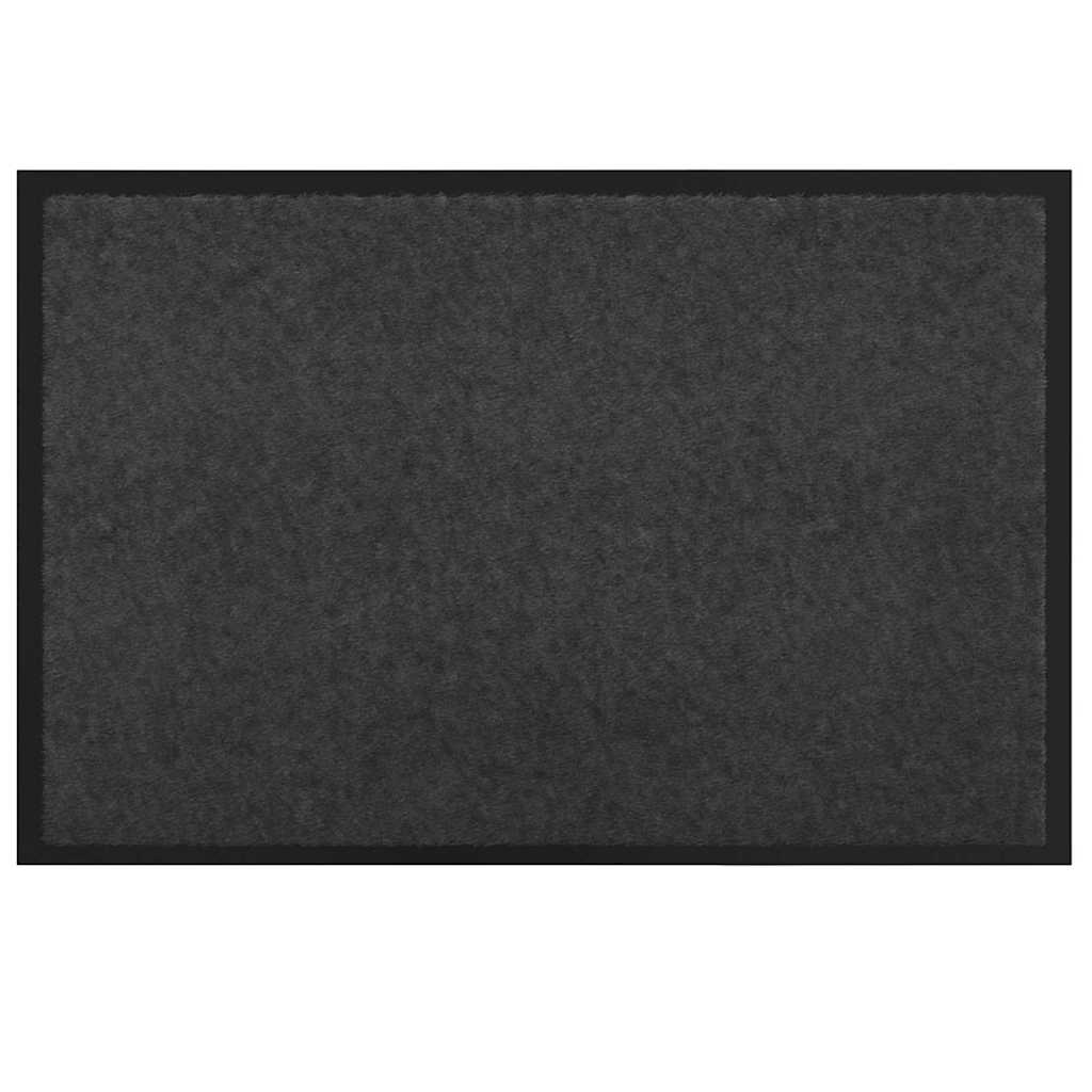 Vidaxl Fußmatte Anthrazit 60 x 40 x 1,2 cm Teddystoff