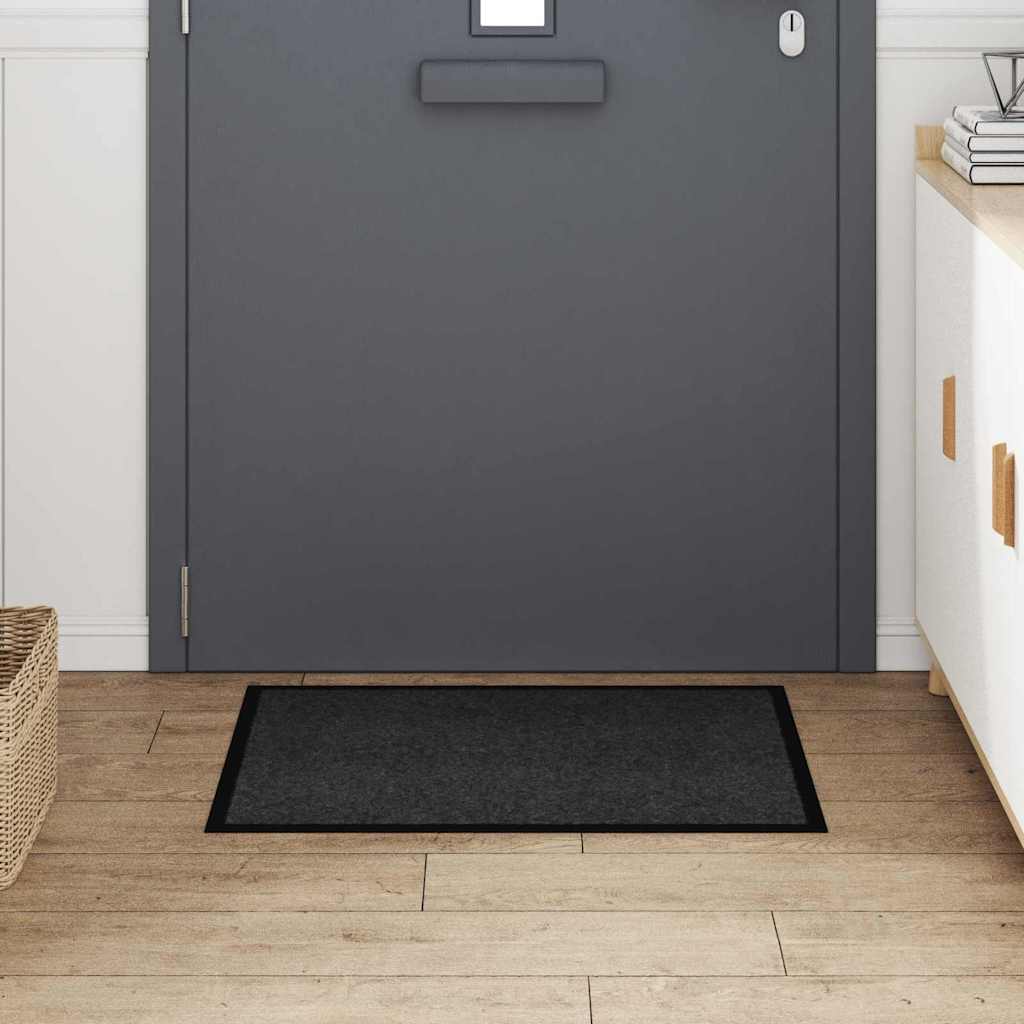 Vidaxl Fußmatte Anthrazit 60 x 40 x 1,2 cm Teddystoff