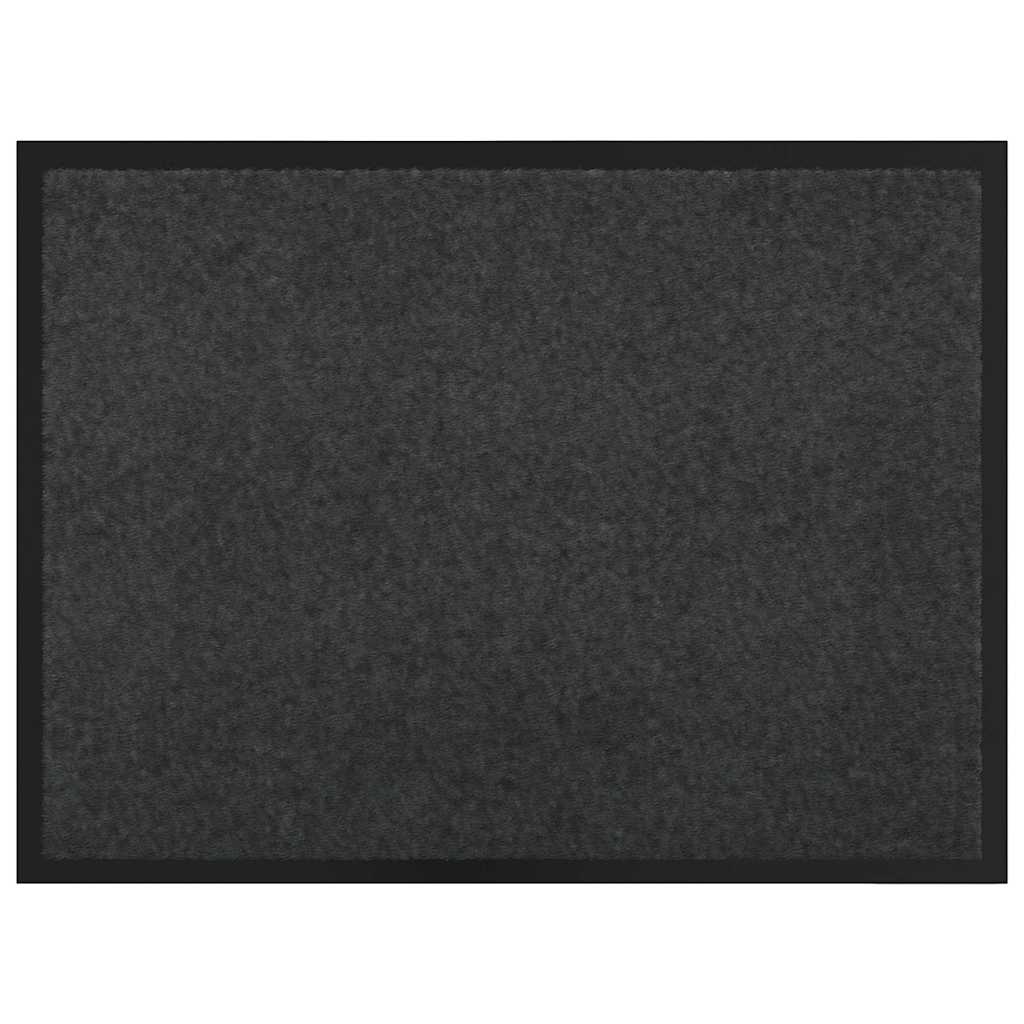 Vidaxl Fußmatte Anthrazit 60 x 40 x 1,2 cm Teddystoff
