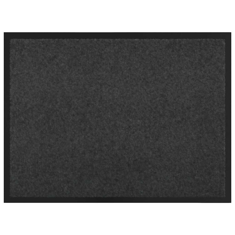 Vidaxl Fußmatte Anthrazit 60 x 40 x 1,2 cm Teddystoff