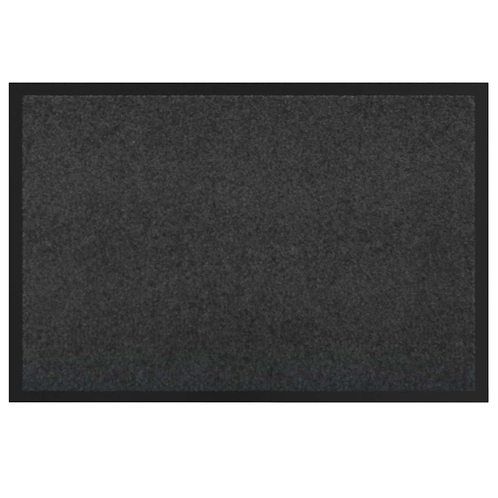 Vidaxl Fußmatte Anthrazit 60 x 40 x 1,2 cm Teddystoff