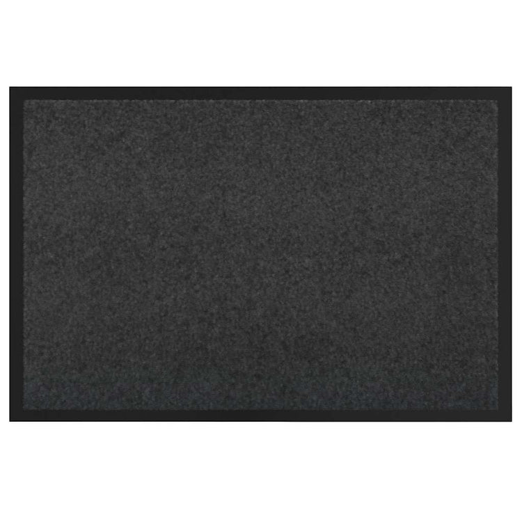 Vidaxl Fußmatte Anthrazit 60 x 40 x 1,2 cm Teddystoff