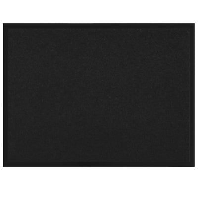 Vidaxl Fußmatte schwarz 60 x 40 x 1,2 cm Teddystoff
