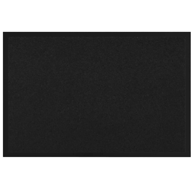 Vidaxl Fußmatte schwarz 60 x 40 x 1,2 cm Teddystoff