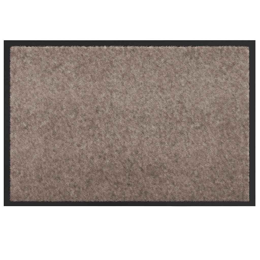 Vidaxl Fußmatte Beige 60 x 40 x 1,2 cm Teddystoff