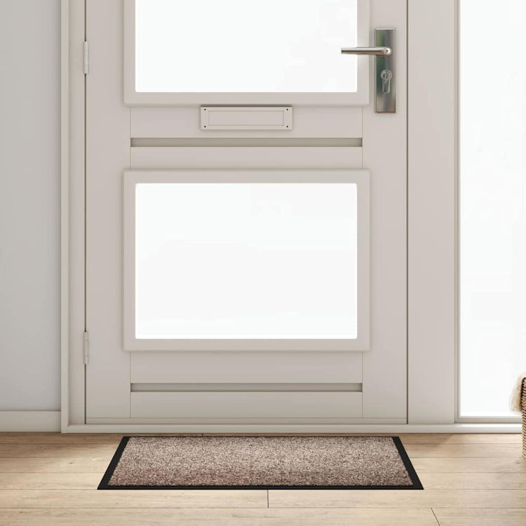 Vidaxl Fußmatte Beige 60 x 40 x 1,2 cm Teddystoff