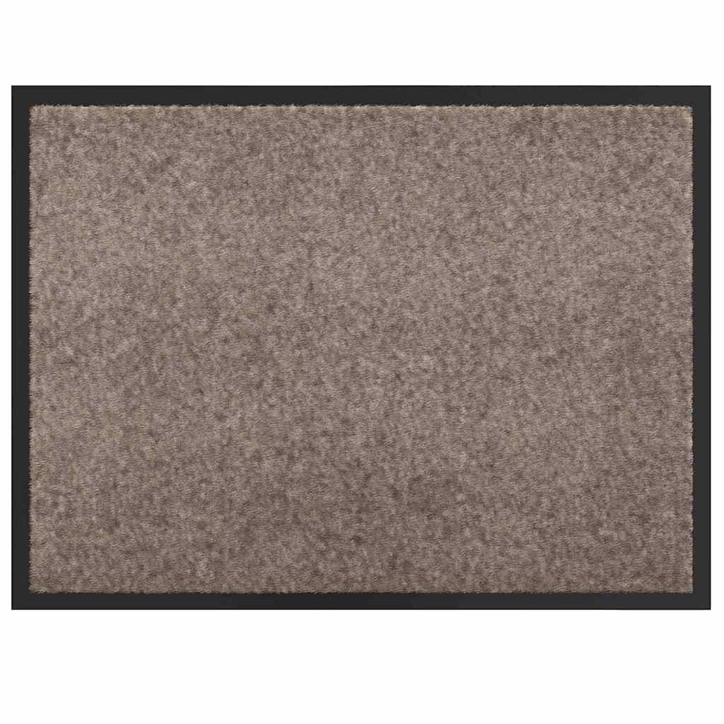 Vidaxl Fußmatte Beige 60 x 40 x 1,2 cm Teddystoff