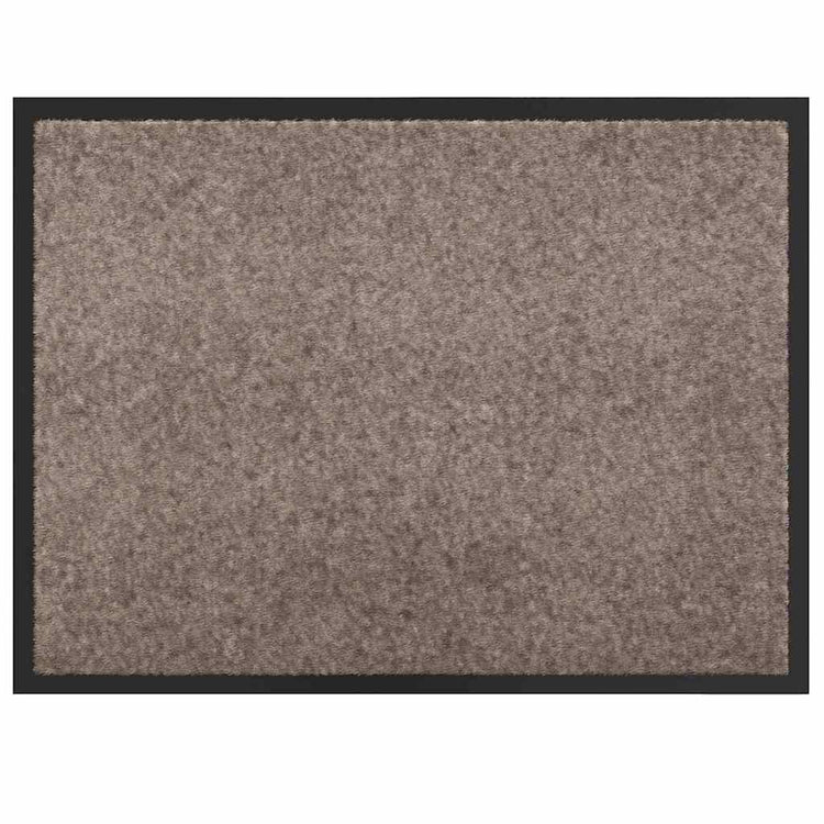 Vidaxl Fußmatte Beige 60 x 40 x 1,2 cm Teddystoff
