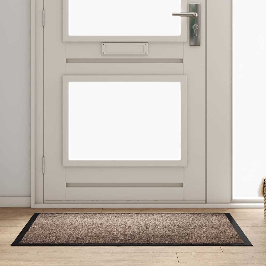 Vidaxl Fußmatte Beige 60 x 40 x 1,2 cm Teddystoff