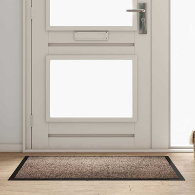 Vidaxl Fußmatte Beige 60 x 40 x 1,2 cm Teddystoff