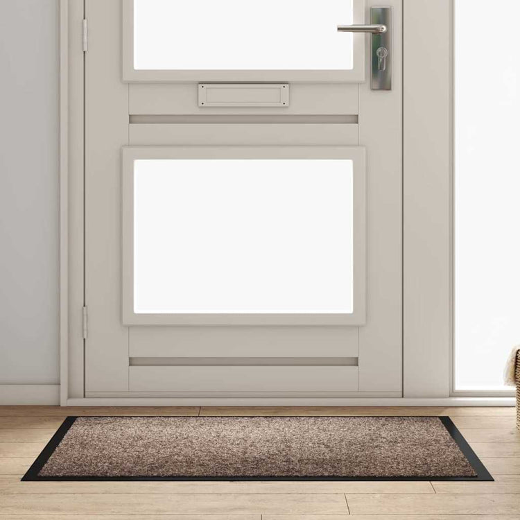 Vidaxl Fußmatte Beige 60 x 40 x 1,2 cm Teddystoff