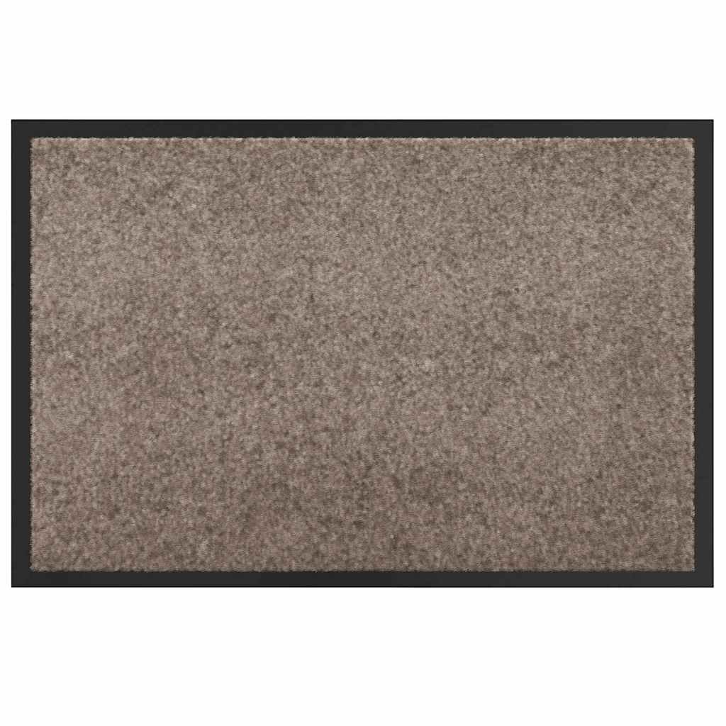 Vidaxl Fußmatte Beige 60 x 40 x 1,2 cm Teddystoff