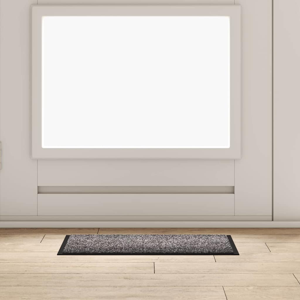 Vidaxl Fußmatte hellgrau 60 x 40 x 1,2 cm Teddystoff