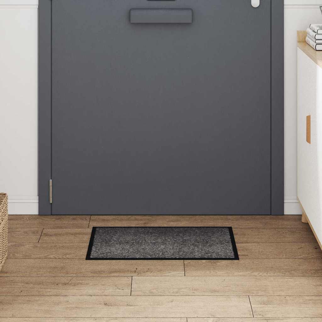 Vidaxl Fußmatte hellgrau 60 x 40 x 1,2 cm Teddystoff