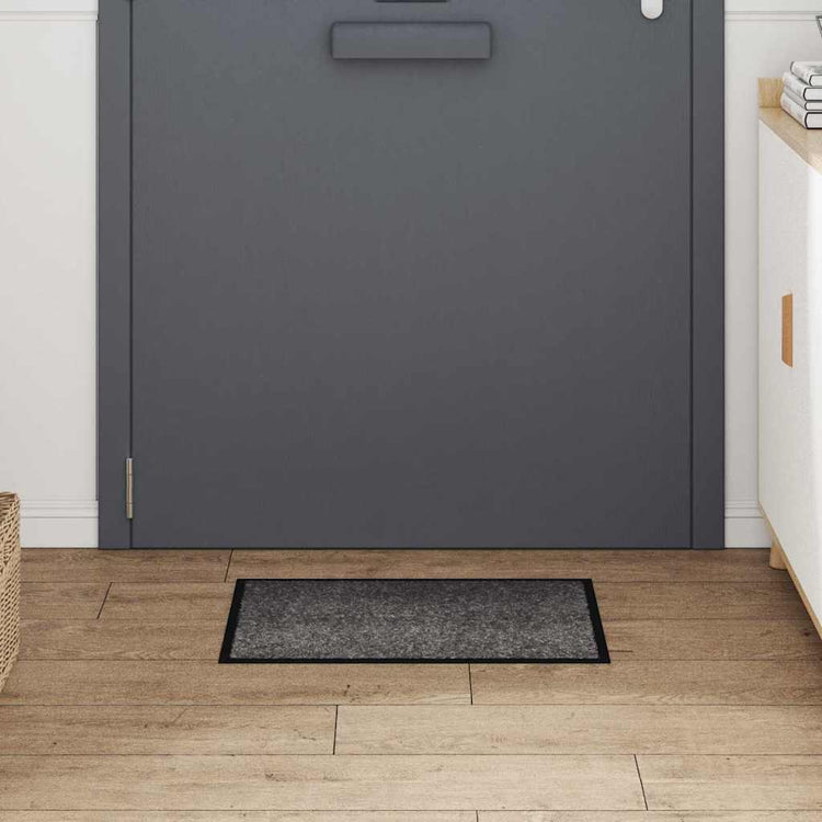 Vidaxl Fußmatte hellgrau 60 x 40 x 1,2 cm Teddystoff