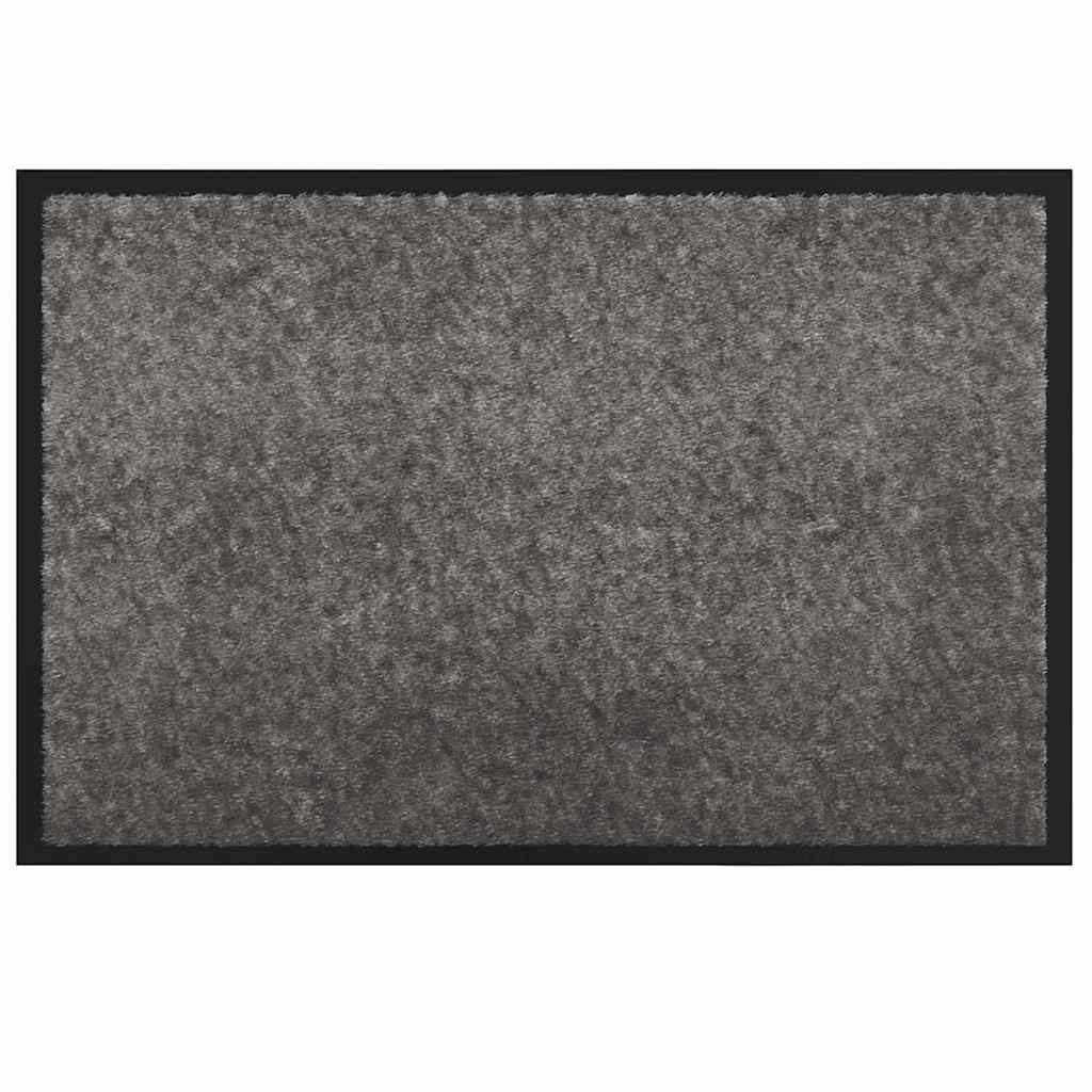Vidaxl Fußmatte hellgrau 60 x 40 x 1,2 cm Teddystoff