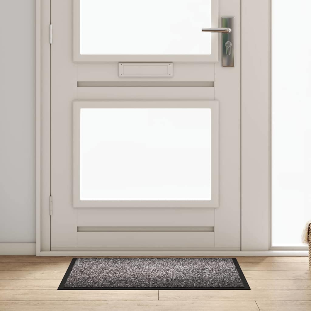 Vidaxl Fußmatte hellgrau 60 x 40 x 1,2 cm Teddystoff