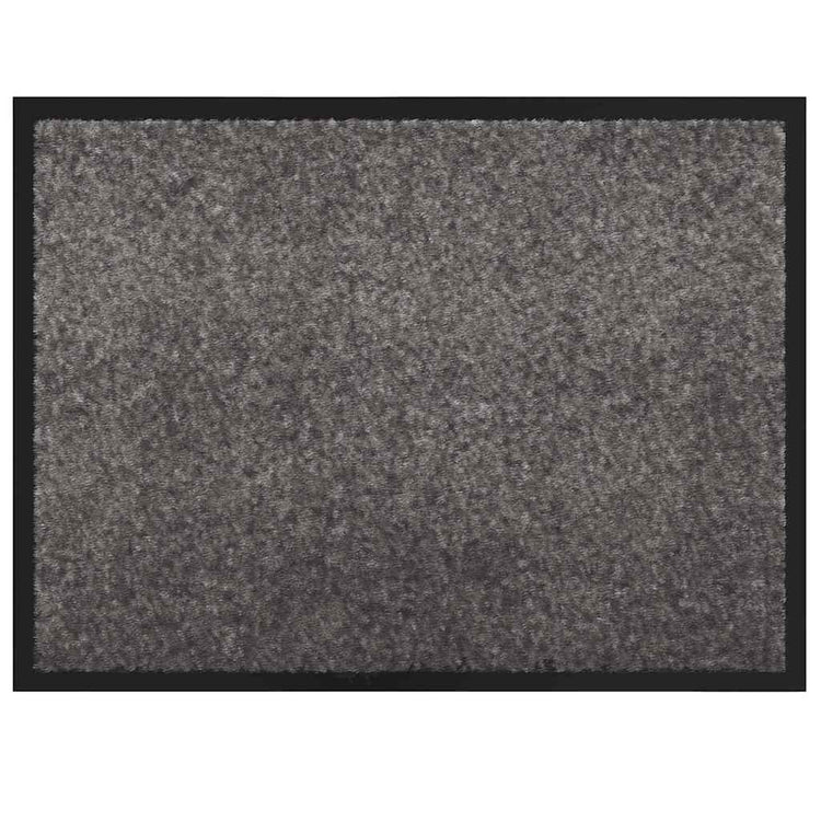 Vidaxl Fußmatte hellgrau 60 x 40 x 1,2 cm Teddystoff