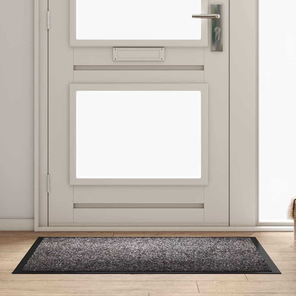 Vidaxl Fußmatte hellgrau 60 x 40 x 1,2 cm Teddystoff