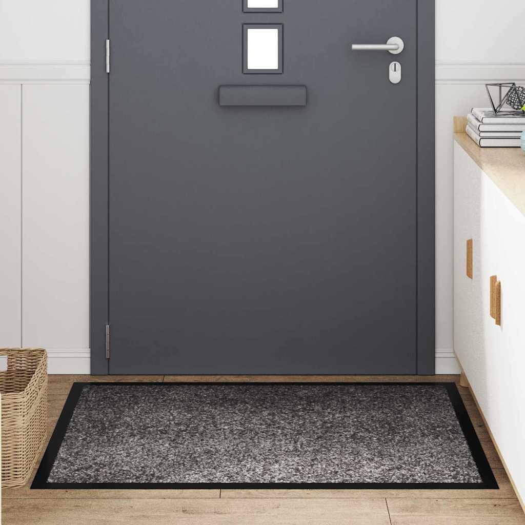 Vidaxl Fußmatte hellgrau 60 x 40 x 1,2 cm Teddystoff