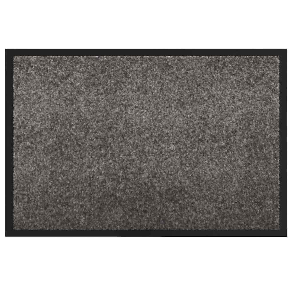 Vidaxl Fußmatte hellgrau 60 x 40 x 1,2 cm Teddystoff
