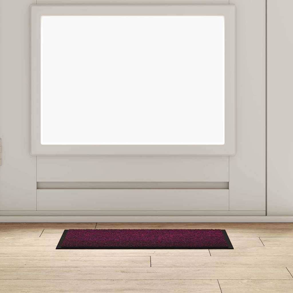 Vidaxl Fußmatte Burgunderrot 60 x 40 x 1,2 cm Teddystoff