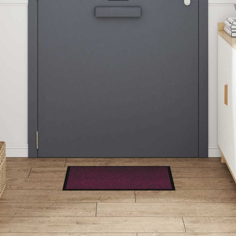 Vidaxl Fußmatte Burgunderrot 60 x 40 x 1,2 cm Teddystoff