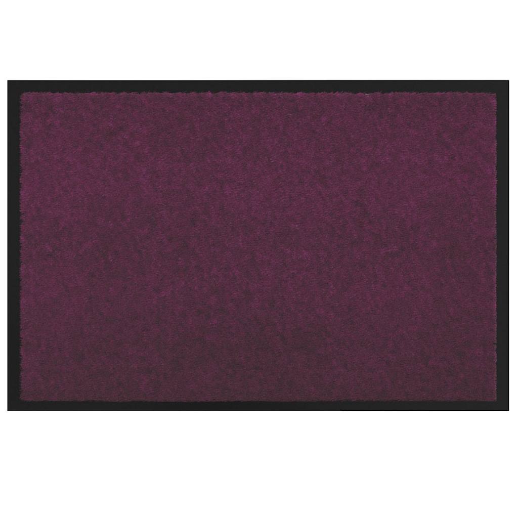 Vidaxl Fußmatte Burgunderrot 60 x 40 x 1,2 cm Teddystoff