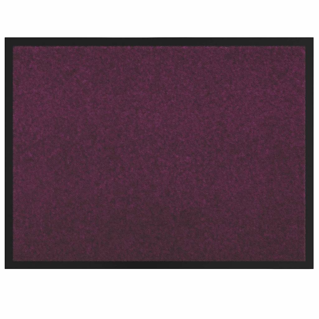 Vidaxl Fußmatte Burgunderrot 60 x 40 x 1,2 cm Teddystoff