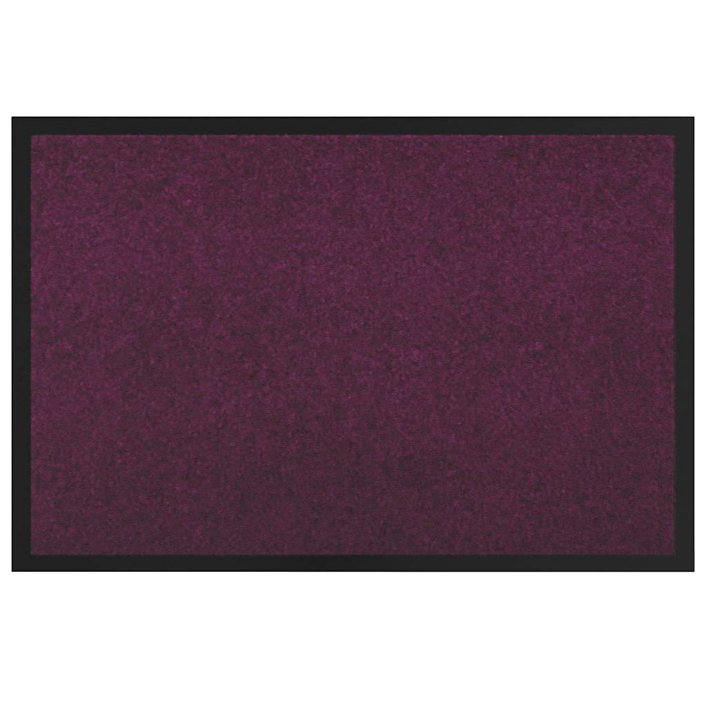 Vidaxl Fußmatte Burgunderrot 60 x 40 x 1,2 cm Teddystoff
