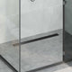Vidaxx Duschrinne 2-in-1 mit 360° Siphon Schwarz 80 cm