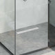 Vidaxx Duschrinne Glasabdeckung mit 360° Siphon Silber 50 cm