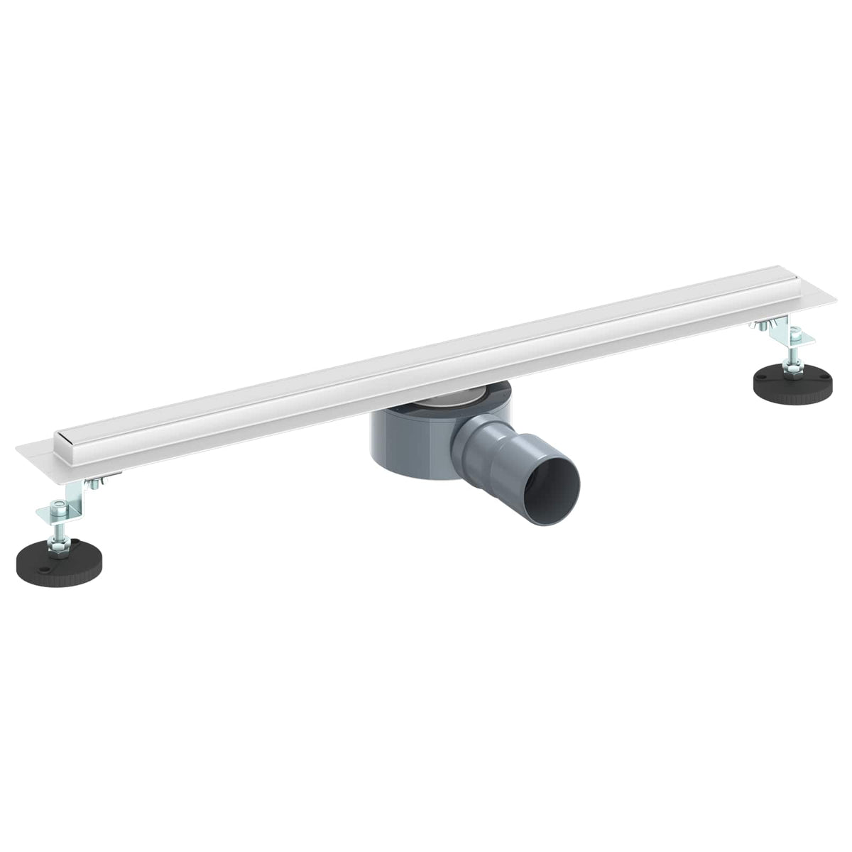 VidaXL 360° Duschrinne mit schlankem Modell Silber 60 cm