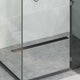 Vidaxx Duschrinne 2-in-1 mit 360° Siphon Schwarz 90 cm