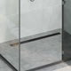 Vidaxx 2 in 1 Duschablauf schwarz 100 cm Edelstahl 304