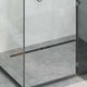 Vidaxx Duschrinne Glasabdeckung mit 360° Siphon Schwarz 100 cm