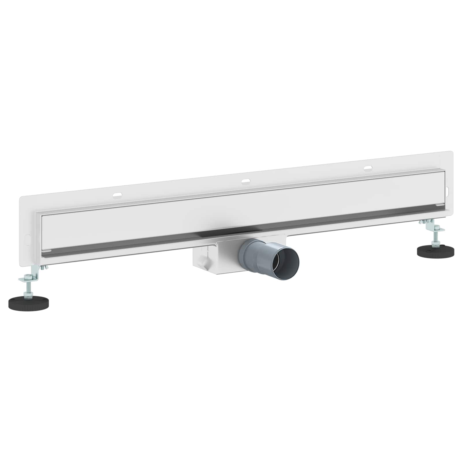 Vidaxxl wandmontierter Duschablauf Silber 70 cm Edelstahl 304